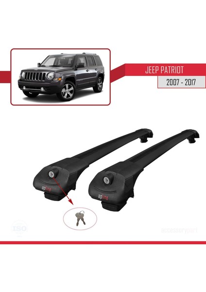 Jeep Patriot 2007-2017 Arası ile Uyumlu Ace-1 Ara Atkı Tavan Barı Siyah fırsatları