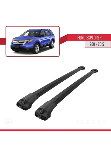 Ford Explorer 2011-2015 Arası ile Uyumlu Ace-1 Ara Atkı Tavan Barı Siyah modelleri