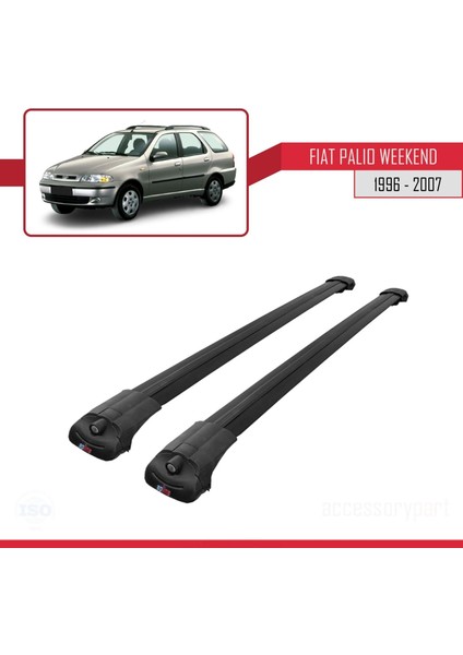 Fiat Palio Weekend 1996-2007 Arası ile Uyumlu Ace-1 Ara Atkı Tavan Barı Siyah modelleri