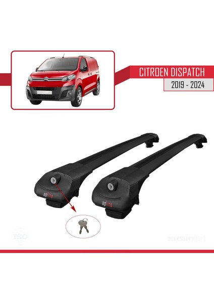 Citroen Dispatch 2019 ve Sonrası ile Uyumlu Ace-1 Ara Atkı Tavan Barı Siyah fırsatları