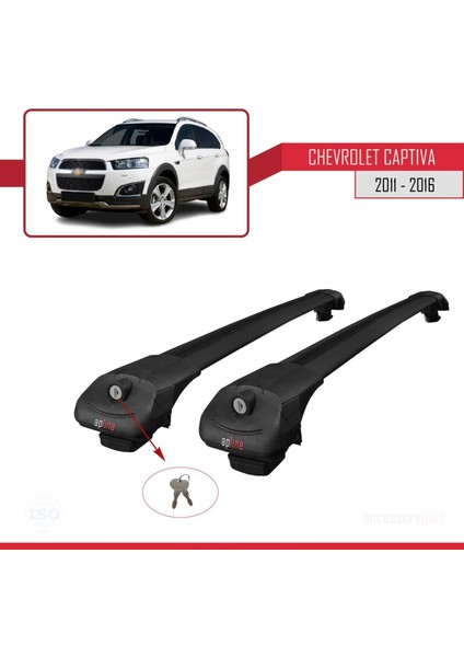 Chevrolet Captiva 2011-2016 Arası ile Uyumlu Ace-1 Ara Atkı Tavan Barı Siyah fırsatları