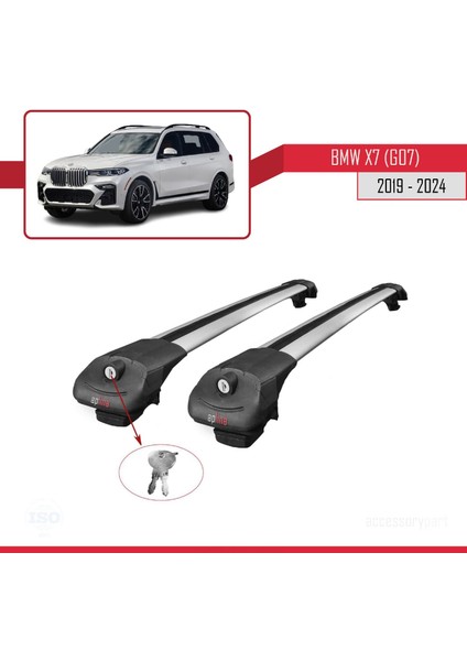 Bmw X7 (G07) 2019 ve Sonrası ile Uyumlu Ace-1 Ara Atkı Tavan Barı Gri fırsatları