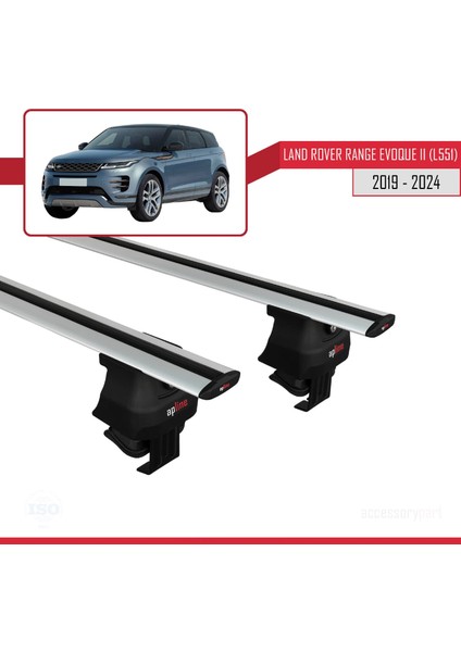 Land Rover Range Rover Evoque Iı (L551) 2019 ve Sonrası ile Uyumlu Ace-4 Ara Atkı Tavan Barı Gri modelleri