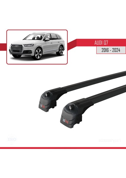 Audi Q7 (4m) 2016 ve Sonrası ile Uyumlu Ace-2 Ara Atkı Tavan Barı Siyah fırsatları