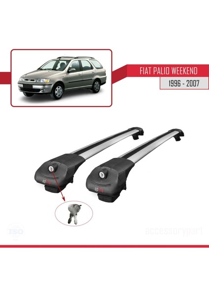 Fiat Palio Weekend 1996-2007 Arası ile Uyumlu Ace-1 Ara Atkı Tavan Barı Gri fırsatları