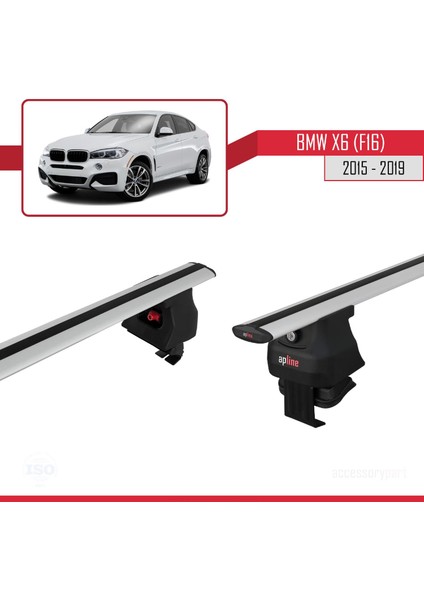 Bmw X6 (F16) 2015-2019 Arası ile Uyumlu Ace-4 Ara Atkı Tavan Barı Gri modelleri