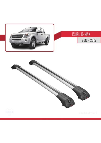 Isuzu D-Max 2012-2015 ile Uyumlu Ace-1 Ara Atkı Tavan Barı Gri modelleri