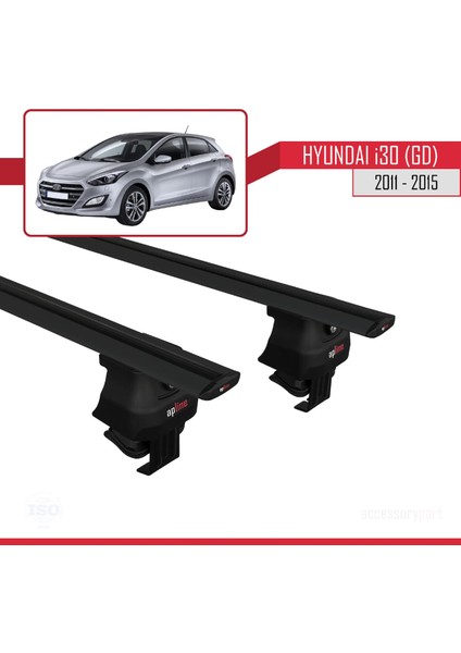 Hyundai I30 (Gd) 2011-2015 Arası ile Uyumlu Ace-4 Ara Atkı Tavan Barı Siyah fırsatları