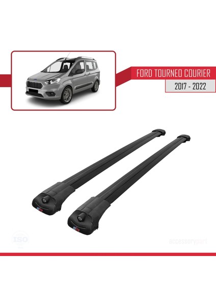 Ford Tourneo Courier 2017-2022 Arası ile Uyumlu Ace-1 Ara Atkı Tavan Barı Siyah modelleri