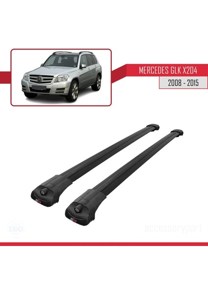 Mercedes Glk (X204) 2008-2015 Arası ile Uyumlu Ace-1 Ara Atkı Tavan Barı Siyah modelleri