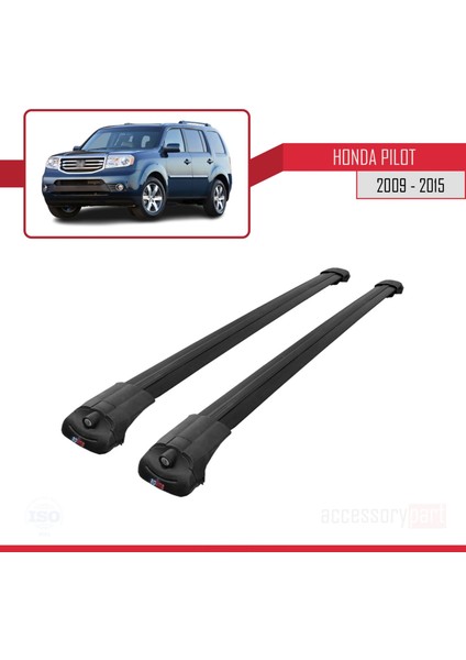 Honda Pilot 2009-2015 Arası ile Uyumlu Ace-1 Ara Atkı Tavan Barı Siyah modelleri