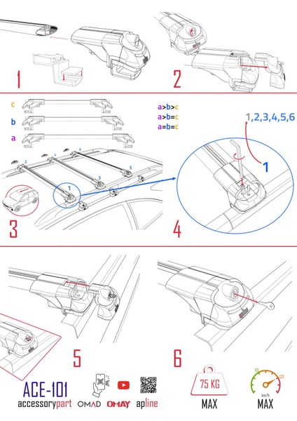 Isuzu D-Max 2012-2015 ile Uyumlu Ace-1 Ara Atkı Tavan Barı Gri 3 Adet Bar fırsatları