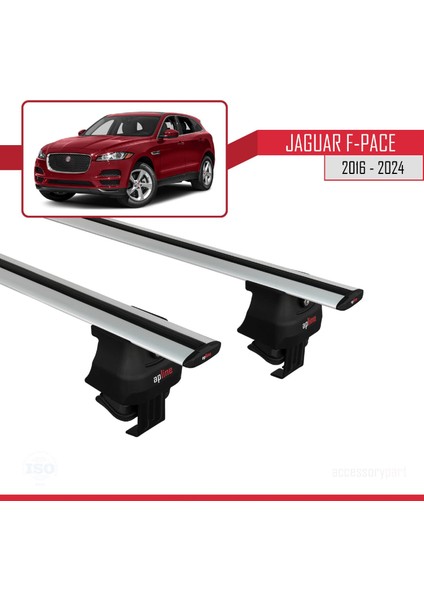 Jaguar F-Pace 2016 ve Sonrası ile Uyumlu Ace-4 Ara Atkı Tavan Barı Gri modelleri