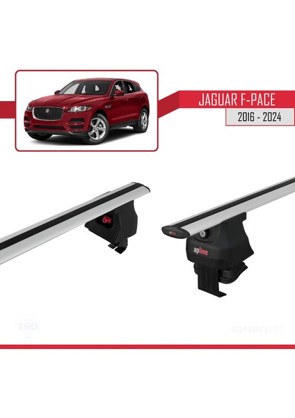 Jaguar F-Pace 2016 ve Sonrası ile Uyumlu Ace-4 Ara Atkı Tavan Barı Gri fırsatları