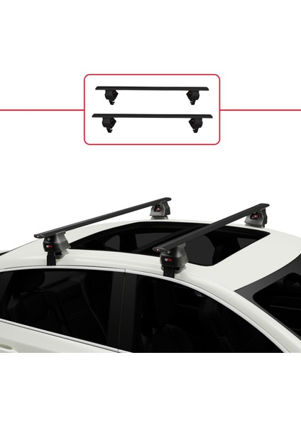 Land Rover Rang Rover 4 (L405) 2012-2021 Arası ile Uyumlu Ace-4 Ara Atkı Tavan Barı Siyah fiyatları