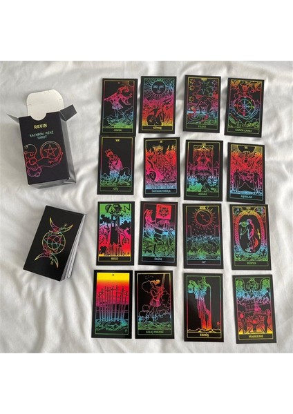 78 Kartlı Regin Mini Rainbow Tarot Destesi modelleri