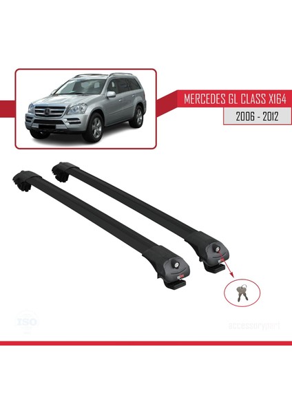 Mercedes Gl Class (X164) 2006-2012 Arası ile Uyumlu Ace-1 Ara Atkı Tavan Barı Siyah fırsatları