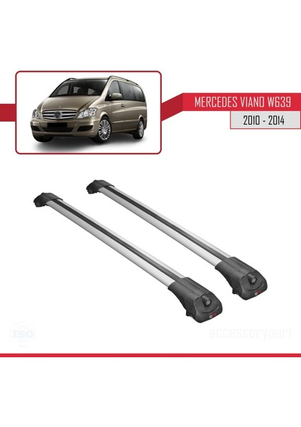 Mercedes Viano 2010-2014 Arası ile Uyumlu Ace-1 Ara Atkı Tavan Barı Gri modelleri