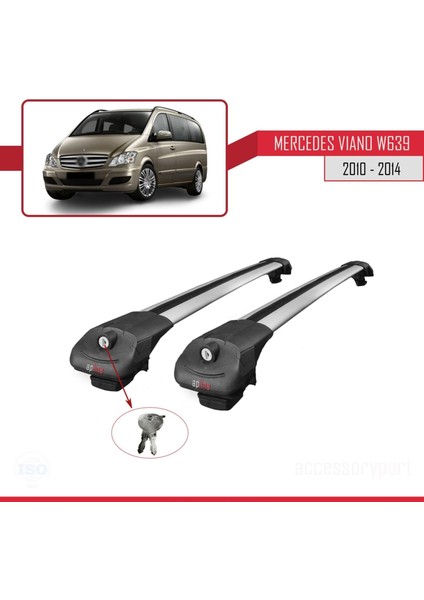 Mercedes Viano 2010-2014 Arası ile Uyumlu Ace-1 Ara Atkı Tavan Barı Gri fırsatları