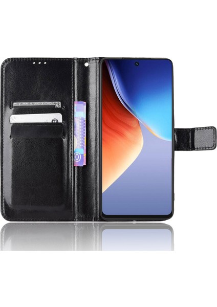 Tecno Camon 19 4g Crazy Horse Doku Pu Deri + Tpu Stand Kapağı (Yurt Dışından)