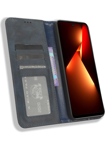Tecno Pova Neo 3 4g Pu Deri Standı Cüzdan Kapak Çevirin Retro Telefon Kılıfı (Yurt Dışından) fırsatları