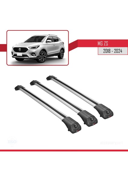 Mg Zs 2018 ve Sonrası ile Uyumlu Ace-1 Ara Atkı Tavan Barı Gri 3 Adet Bar modelleri