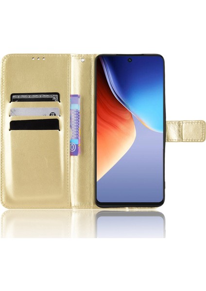 Tecno Camon 19 4g Crazy Horse Doku Pu Deri + Tpu Stand Kapağı (Yurt Dışından)