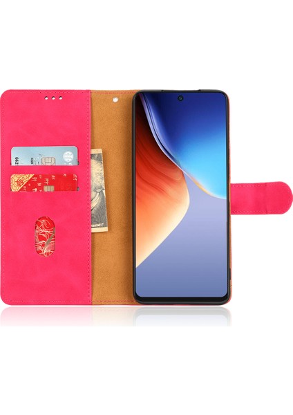 Tecno Camon 19 4g Manyetik Toka Telefon Kapağı Pu Deri Cüzdan Standı Kılıf (Yurt Dışından)