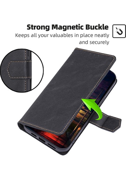 Tecno Camon 18 / 18P Telefon Kılıfı Pu Deri Flip Cüzdan Telefon Kapağı (Yurt Dışından)