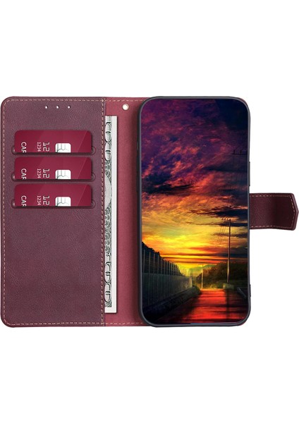 Tecno Camon 18 / 18P Telefon Kılıfı Pu Deri Flip Cüzdan Telefon Kapağı (Yurt Dışından)