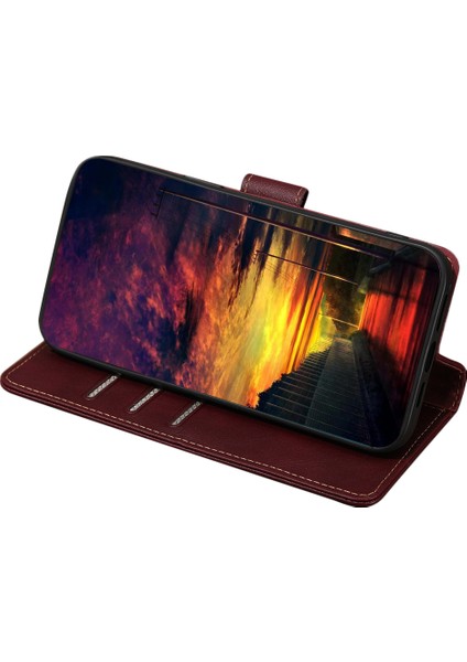 Tecno Camon 18 / 18P Telefon Kılıfı Pu Deri Flip Cüzdan Telefon Kapağı (Yurt Dışından)