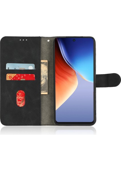 Tecno Camon 19 4g Manyetik Toka Telefon Kapağı Pu Deri Cüzdan Standı Kılıf (Yurt Dışından)