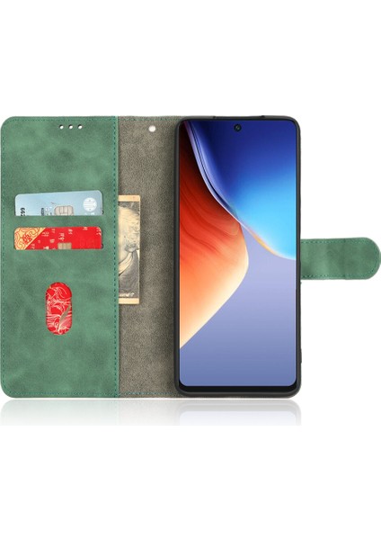 Tecno Camon 19 4g Manyetik Toka Telefon Kapağı Pu Deri Cüzdan Standı Kılıf (Yurt Dışından)