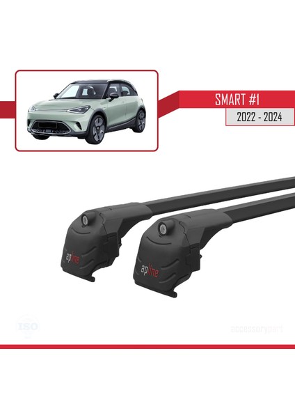 Smart #1 2022 ve Sonrası ile Uyumlu Ace-2 Ara Atkı Tavan Barı Siyah modelleri