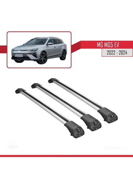 Mg Mg5 Ev 2022 ve Sonrası ile Uyumlu Ace-1 Ara Atkı Tavan Barı Gri 3 Adet modelleri