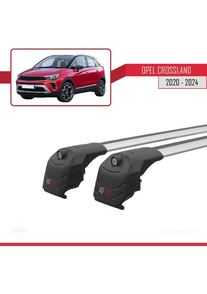 Opel Crossland 2020 ve Sonrası ile Uyumlu Ace-2 Ara Atkı Tavan Barı Gri fırsatları