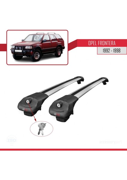 Opel Frontera 1992-1998 Arası ile Uyumlu Ace-1 Ara Atkı Tavan Barı Gri fırsatları
