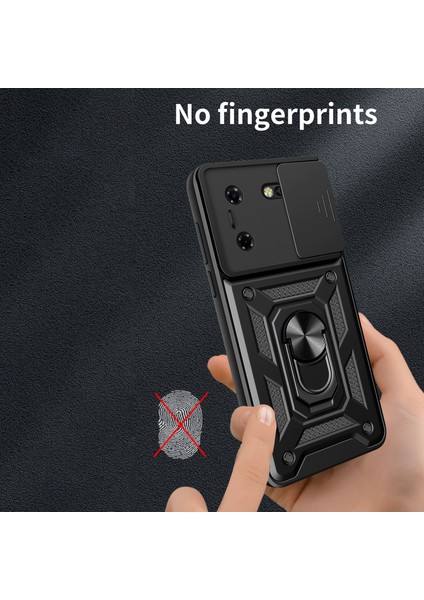 Tecno Pova 5 4g Slayt Lens Koruma Telefon Kılıfı Pc + Tpu Kickstand Anti-Damla Kapak (Yurt Dışından) indirimleri