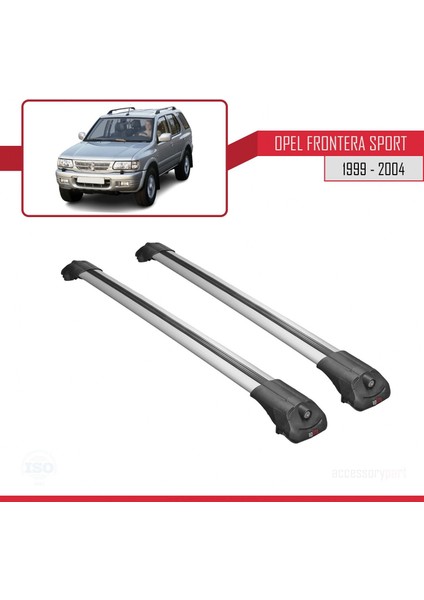 Opel Frontera Sport 1999-2004 Arası ile Uyumlu Ace-1 Ara Atkı Tavan Barı Gri