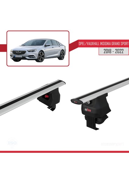 Opel / Vauxhall Insignia Grand Sport 2018-2022 Arası ile Uyumlu Ace-4 Ara Atkı Tavan Barı Gri modelleri