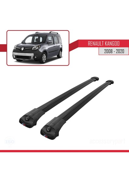 Renault Kangoo 2008-2020 Arası ile Uyumlu Ace-1 Ara Atkı Tavan Barı Siyah