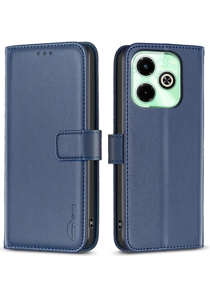 Infinix Hot 40 / Hot 40 Pro Cüzdan Kılıf Pu Deri Kapak Standı (Yurt Dışından)