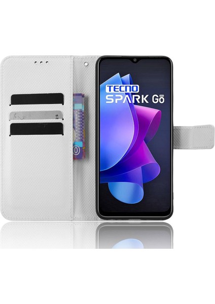 Tecno Spark Go 2023 4g Flip Cüzdan Kılıf Pu Deri Standı Manyetik Telefon Kapağı (Yurt Dışından) modelleri