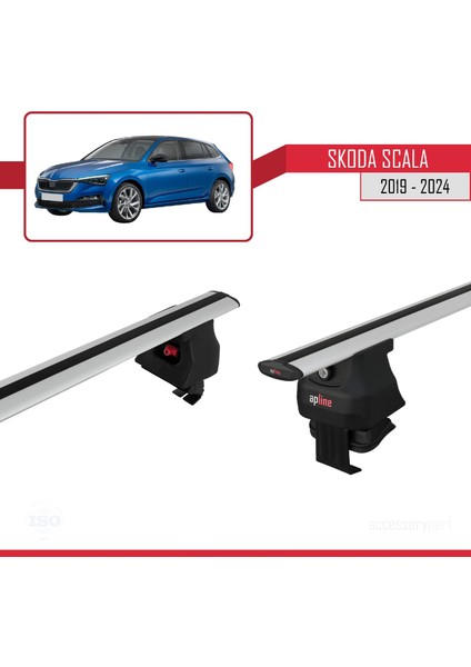 Skoda Scala 2019 ve Sonrası ile Uyumlu Ace-4 Ara Atkı Tavan Barı Gri fırsatları