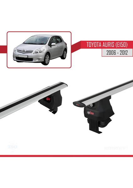 Toyota Auris / Corolla (E150) 2006-2012 Arası ile Uyumlu Ace-4 Ara Atkı Tavan Barı Gri
