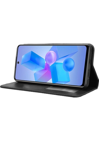 Infinix Hot 40 / Hot 40 Pro Deri Kılıf Manyetik Kapanan Telefon Kapağı (Yurt Dışından) fırsatları
