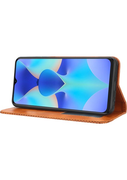 Tecno Spark 10 4g Pu Deri Cüzdan Standı Folyo Koruyucu Kapak (Yurt Dışından)