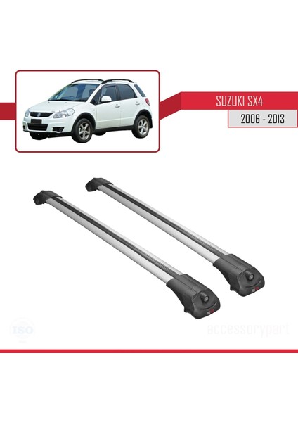 Suzuki Sx4 2006-2013 Arası ile Uyumlu Ace-1 Ara Atkı Tavan Barı Gri modelleri