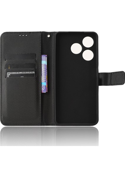 Tecno Spark 10 4g Folio Deri Koruyucu Telefon Kapak Standı Cüzdan Kılıf (Yurt Dışından)