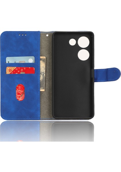 Tecno Camon 20 Pro 4g Pu Deri Cüzdan Telefon Kapağı Cilt Dokunuşlu Koruyucu Kılıf (Yurt Dışından)